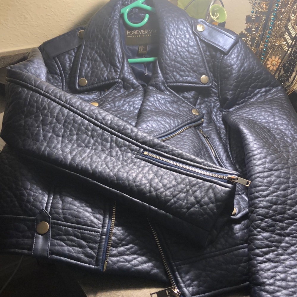 Leather style coat
